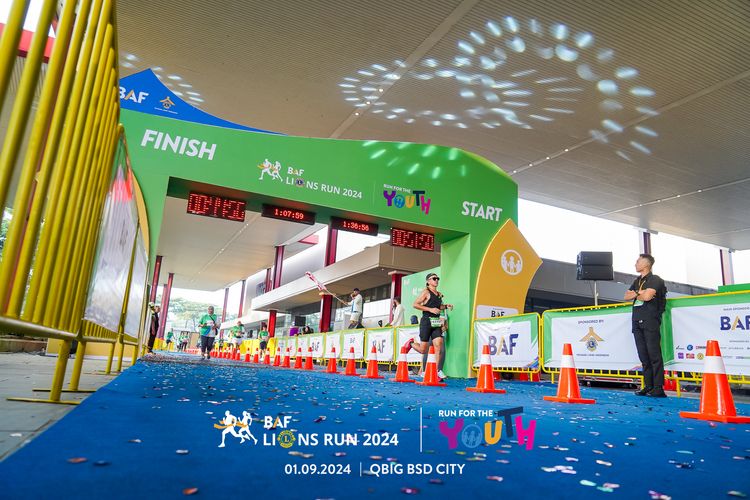 Race photo from BAF LIONS RUN 2024