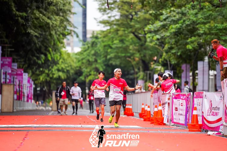 Race photo from Smartfren Run 2024