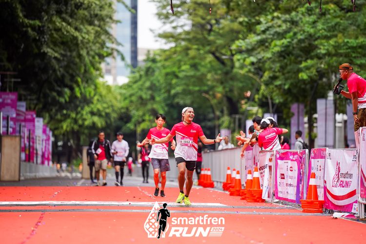 Race photo from Smartfren Run 2024