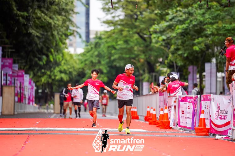 Race photo from Smartfren Run 2024