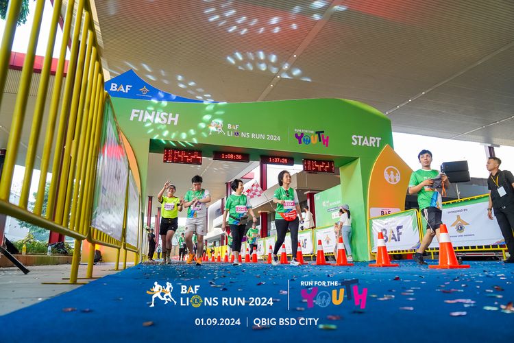 Race photo from BAF LIONS RUN 2024
