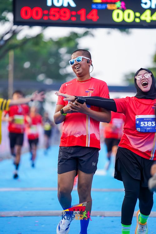 Race photo from CISANGKAN KBP CITY RUN 2025