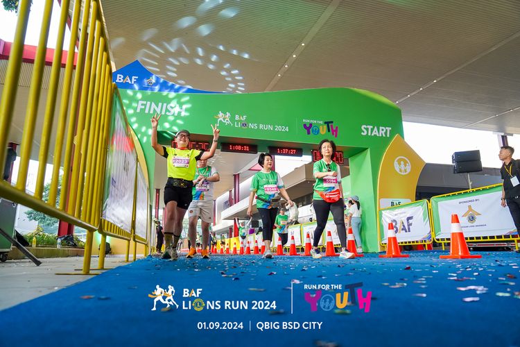Race photo from BAF LIONS RUN 2024