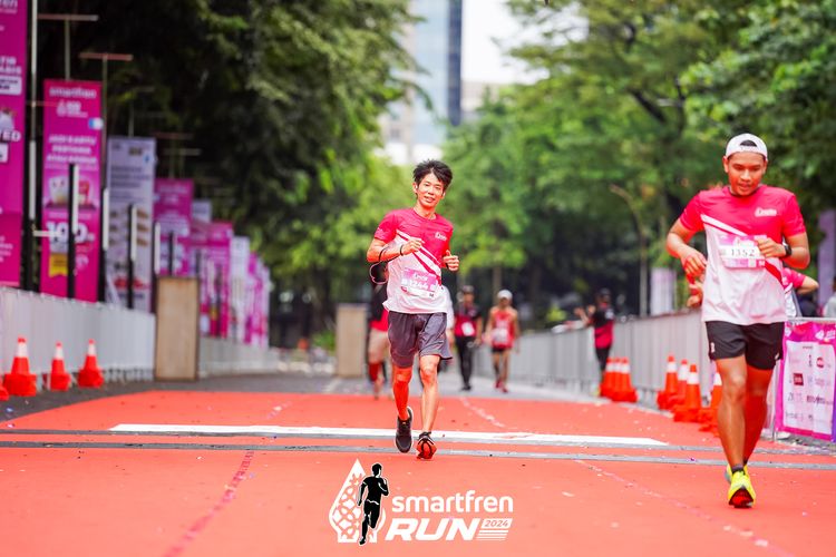 Race photo from Smartfren Run 2024