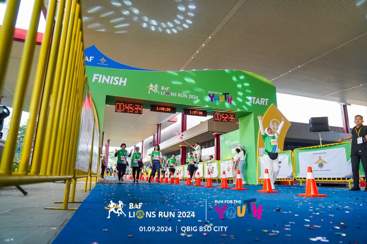 Race photo from BAF LIONS RUN 2024