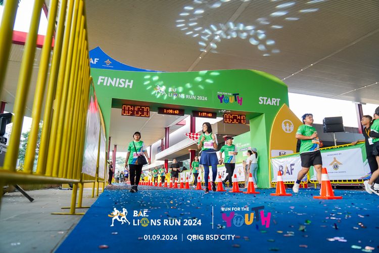 Race photo from BAF LIONS RUN 2024