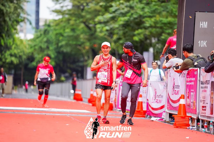 Race photo from Smartfren Run 2024
