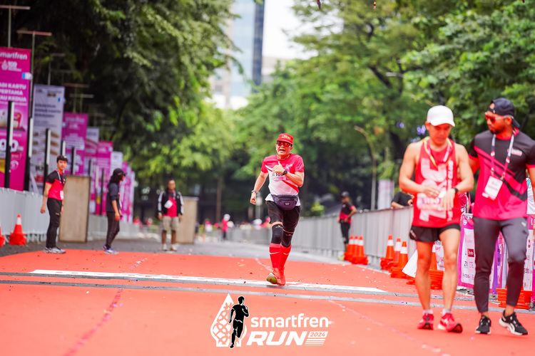 Race photo from Smartfren Run 2024
