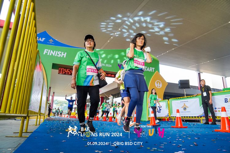 Race photo from BAF LIONS RUN 2024