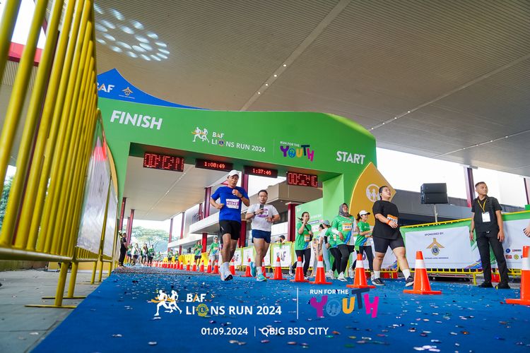 Race photo from BAF LIONS RUN 2024