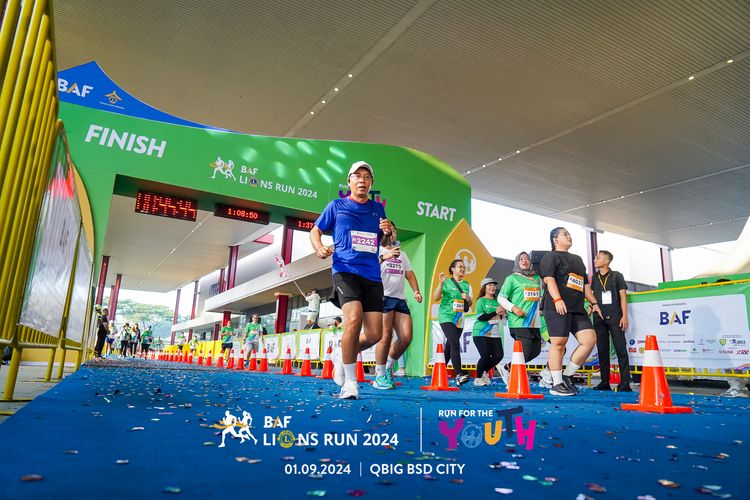 Race photo from BAF LIONS RUN 2024