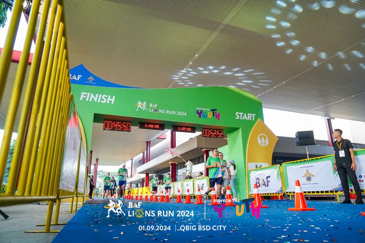Race photo from BAF LIONS RUN 2024