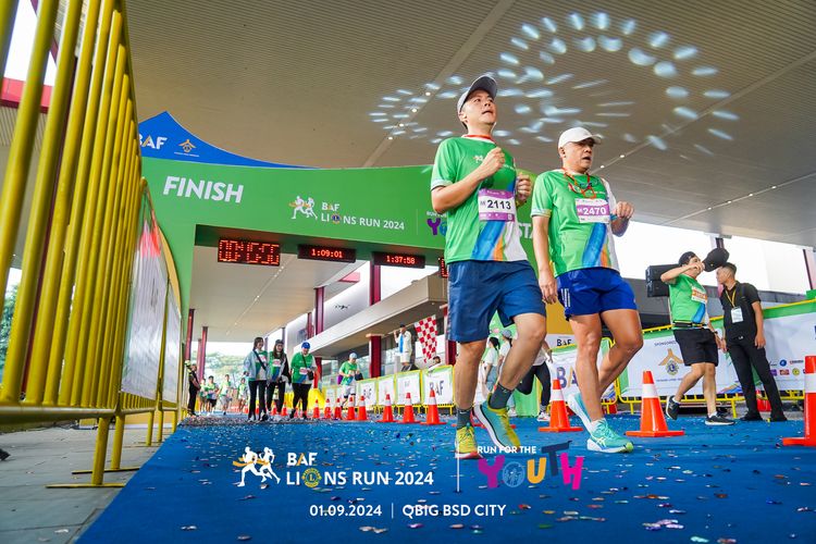 Race photo from BAF LIONS RUN 2024