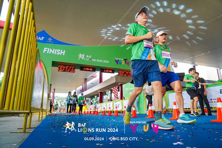 Race photo from BAF LIONS RUN 2024