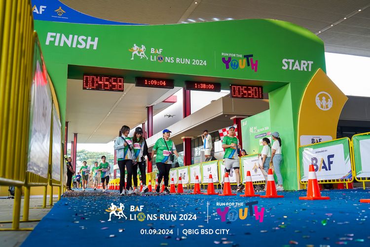 Race photo from BAF LIONS RUN 2024