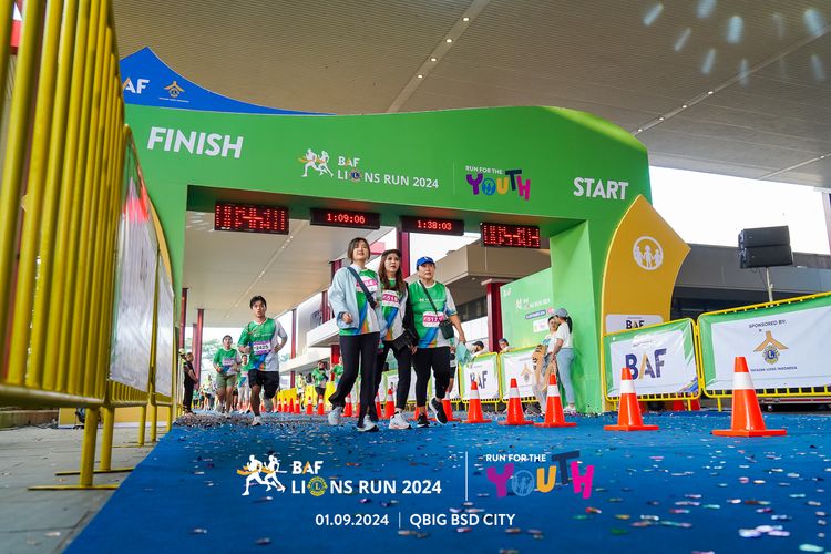 Race photo from BAF LIONS RUN 2024
