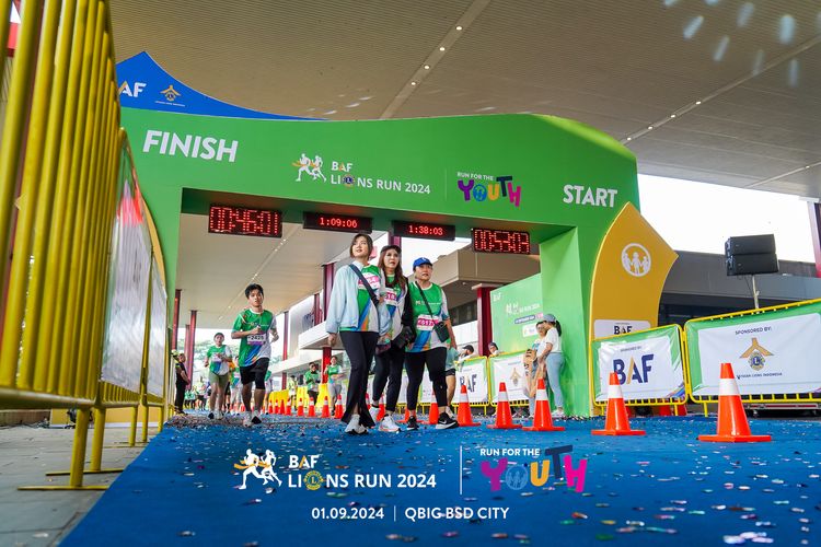 Race photo from BAF LIONS RUN 2024