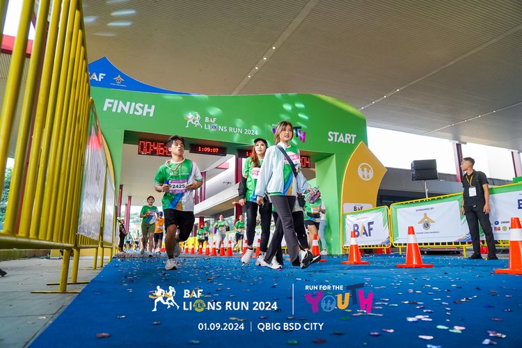 Race photo from BAF LIONS RUN 2024