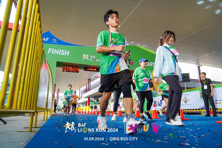 Race photo from BAF LIONS RUN 2024
