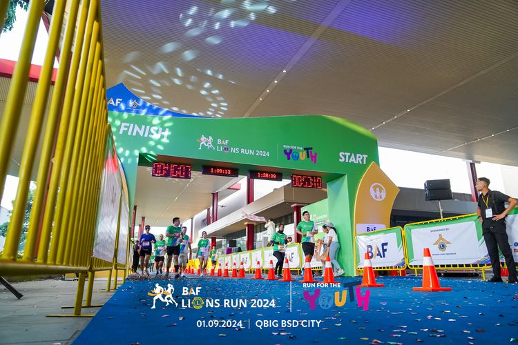 Race photo from BAF LIONS RUN 2024