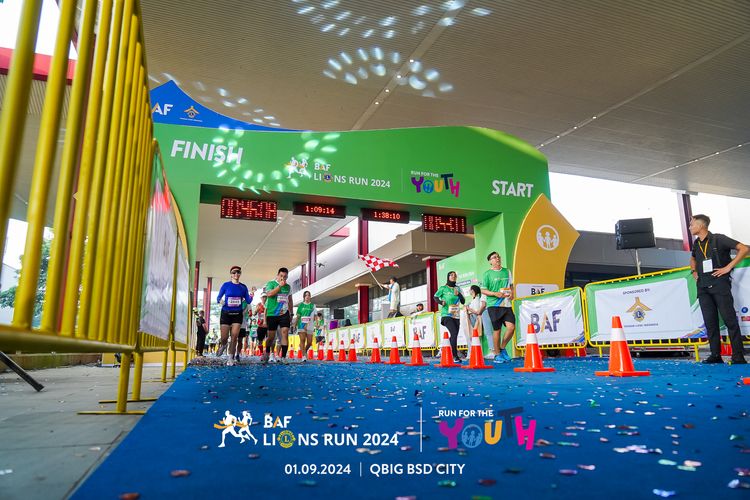 Race photo from BAF LIONS RUN 2024