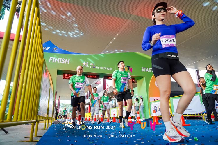Race photo from BAF LIONS RUN 2024