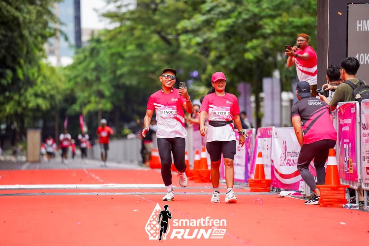 Race photo from Smartfren Run 2024
