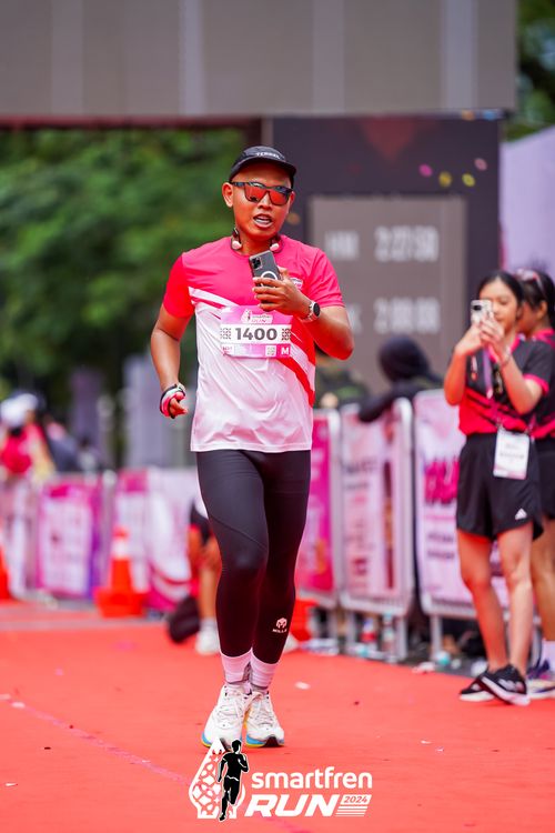 Race photo from Smartfren Run 2024