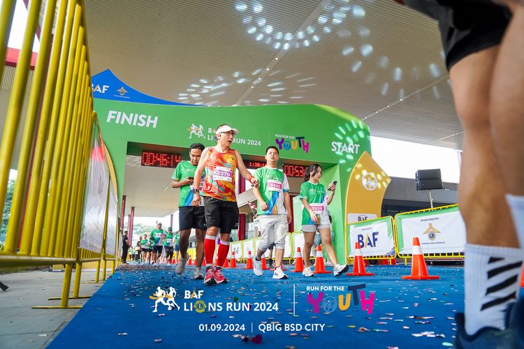 Race photo from BAF LIONS RUN 2024