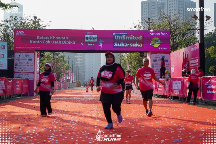 Race photo from Smartfren Run 2025 
