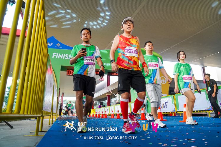 Race photo from BAF LIONS RUN 2024