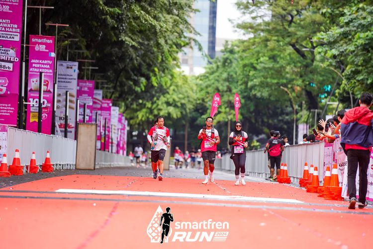 Race photo from Smartfren Run 2024