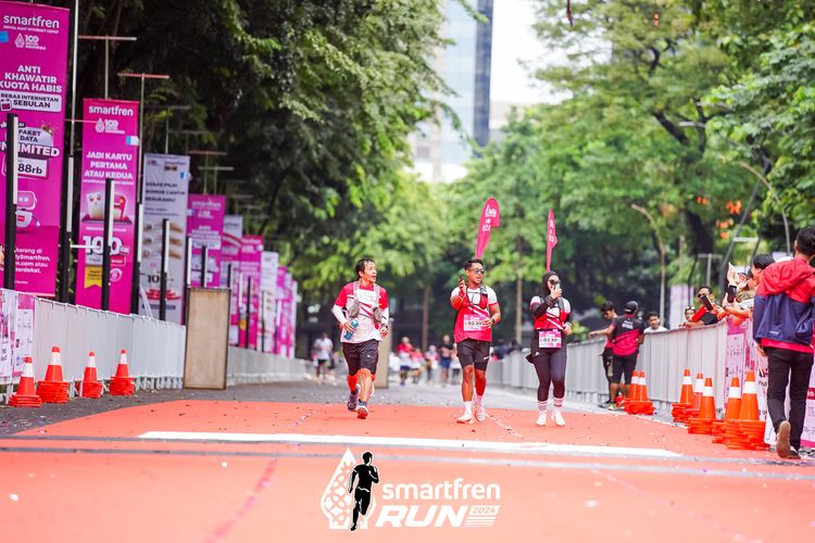 Race photo from Smartfren Run 2024