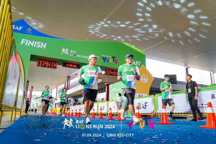 Race photo from BAF LIONS RUN 2024