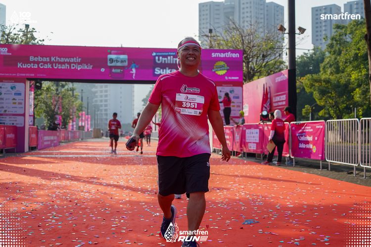 Race photo from Smartfren Run 2025 