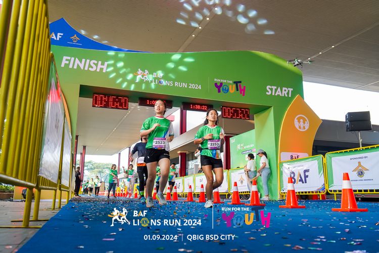 Race photo from BAF LIONS RUN 2024