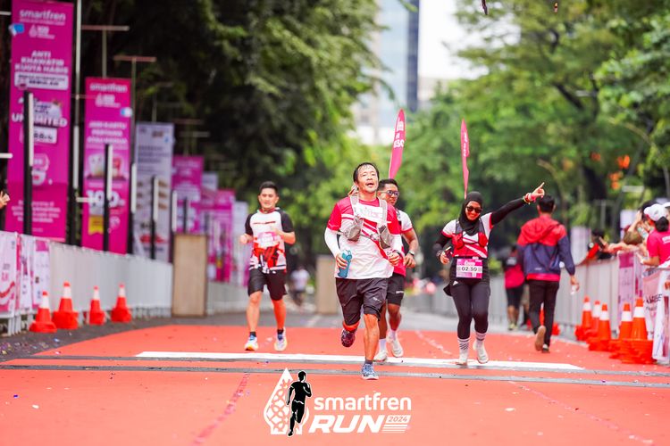 Race photo from Smartfren Run 2024