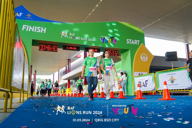 Race photo from BAF LIONS RUN 2024