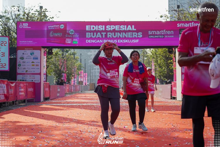 Race photo from Smartfren Run 2025 