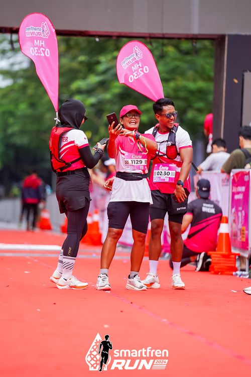 Race photo from Smartfren Run 2024