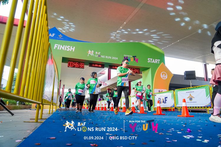 Race photo from BAF LIONS RUN 2024