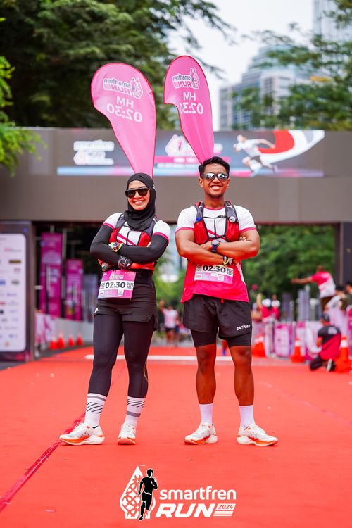 Race photo from Smartfren Run 2024