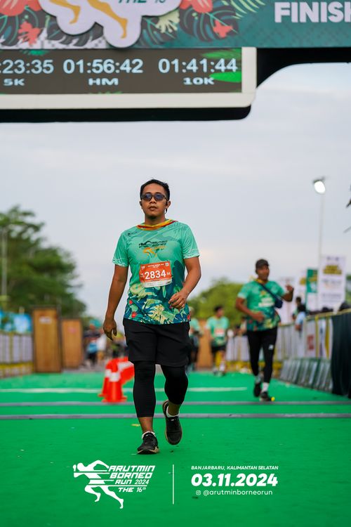 Race photo from Arutmin Borneo Run 2024