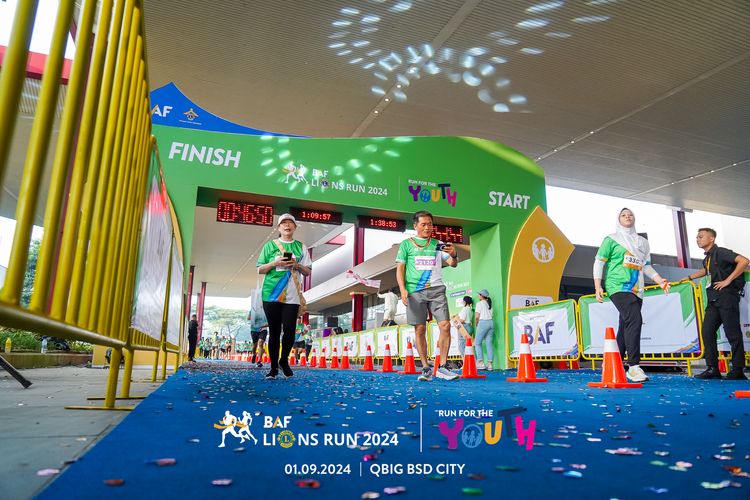 Race photo from BAF LIONS RUN 2024