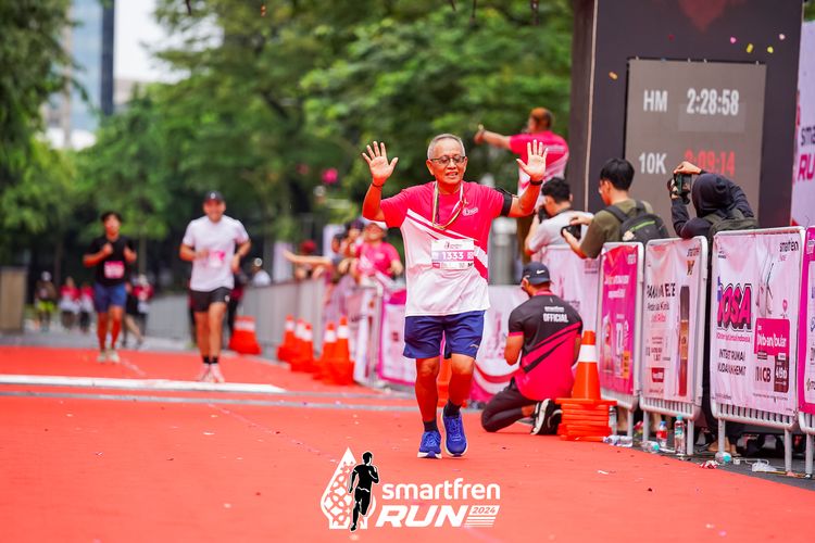 Race photo from Smartfren Run 2024