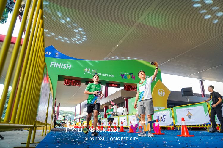 Race photo from BAF LIONS RUN 2024