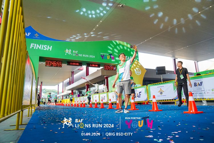 Race photo from BAF LIONS RUN 2024