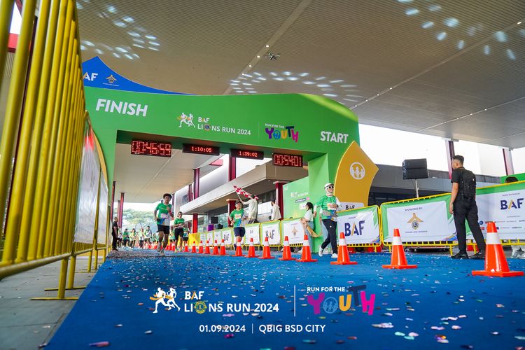 Race photo from BAF LIONS RUN 2024