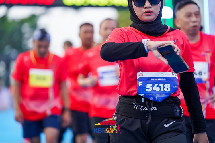 Race photo from CISANGKAN KBP CITY RUN 2025