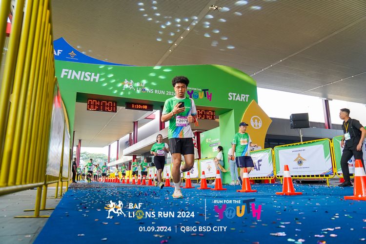 Race photo from BAF LIONS RUN 2024